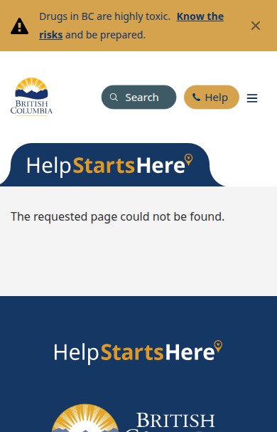 HelpStartsHere — mobile find help page